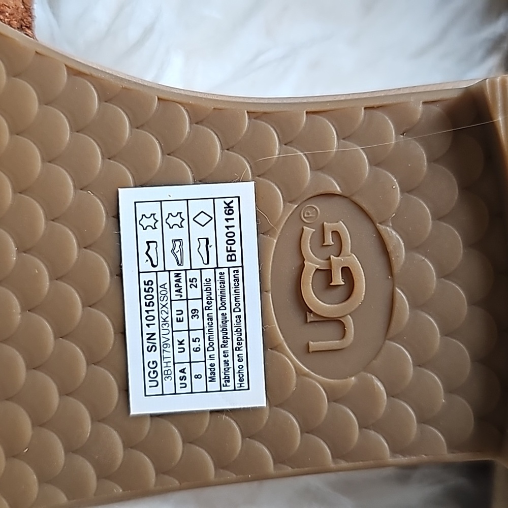 UGG Women's Tan and Brown Fringe Sandals - Picture 11 of 11
